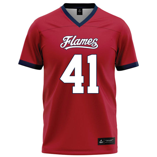 Liberty - NCAA Football : Greg Rivera - Red Football Jersey-0