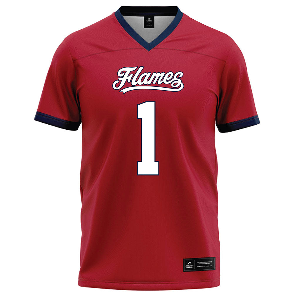 Liberty - NCAA Football : Derrell Farrar - Red Football Jersey-0