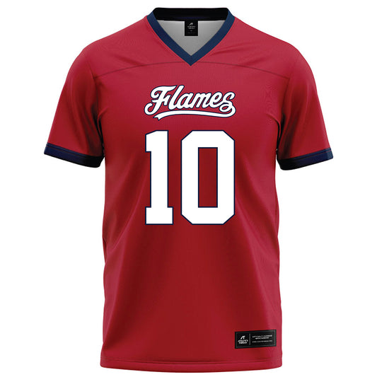 Liberty - NCAA Football : Jon Monteiro - Red Football Jersey-0
