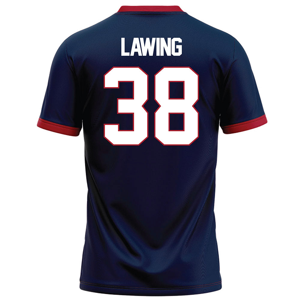 Liberty - NCAA Football : Tre Lawing - Navy Football Jersey-1