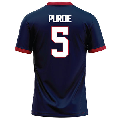 Liberty - NCAA Football : Deshawn Purdie - Navy Football Jersey-1