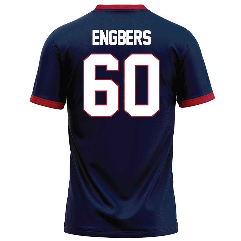 Liberty - NCAA Football : Joep Engbers - Navy Football Jersey-1