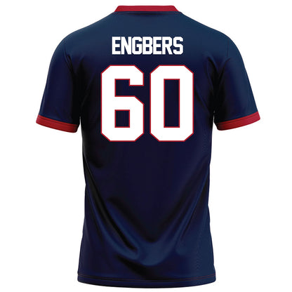 Liberty - NCAA Football : Joep Engbers - Navy Football Jersey-1