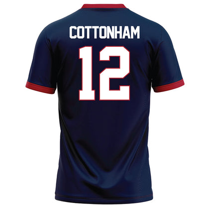 Liberty - NCAA Football : Prince Cottonham - Navy Football Jersey-1