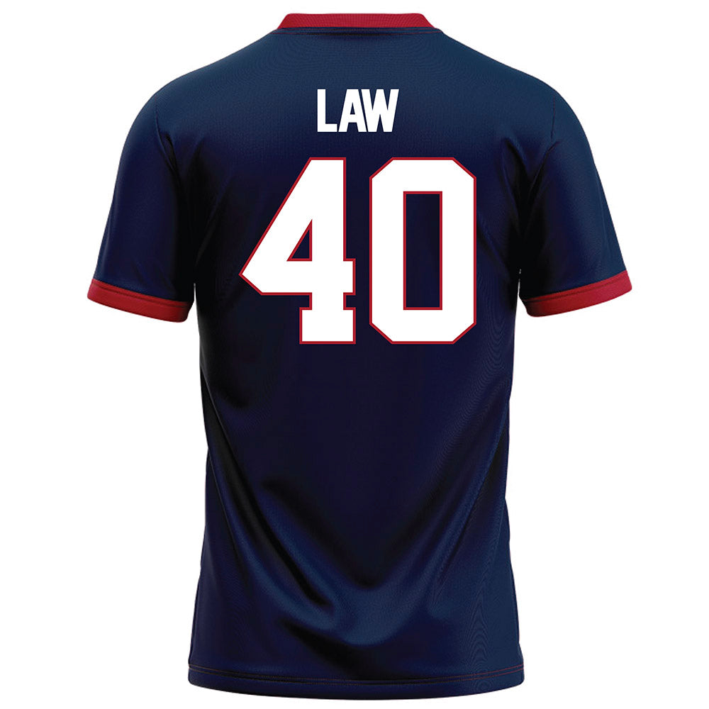 Liberty - NCAA Football : Christopher Law - Navy Football Jersey-1