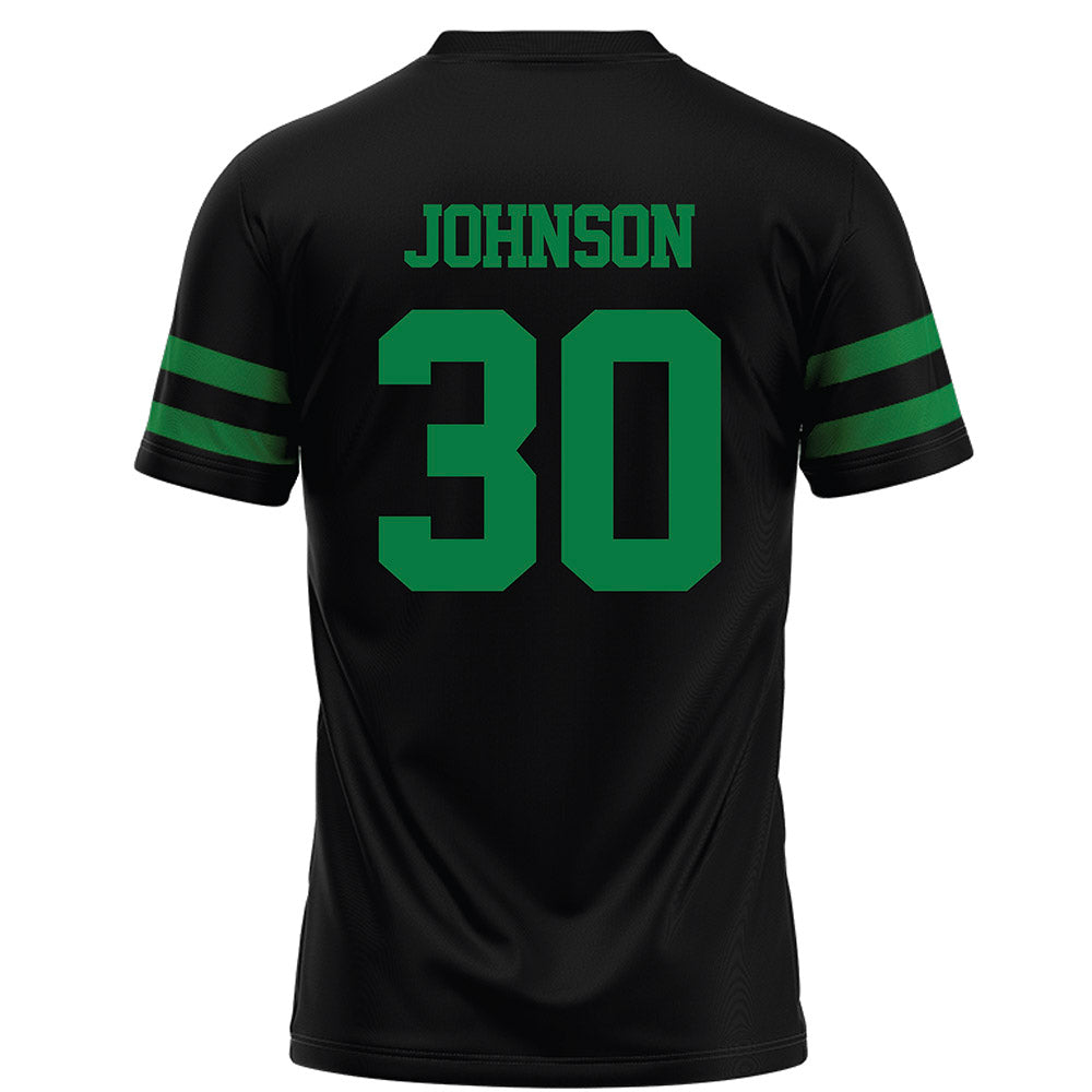 North Texas - NCAA Football : Chantz Johnson - Black Football Jersey-1