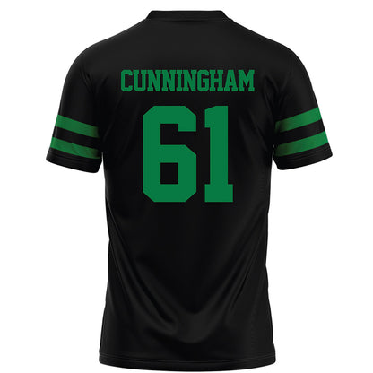 North Texas - NCAA Football : Drew Cunningham - Black Football Jersey-1