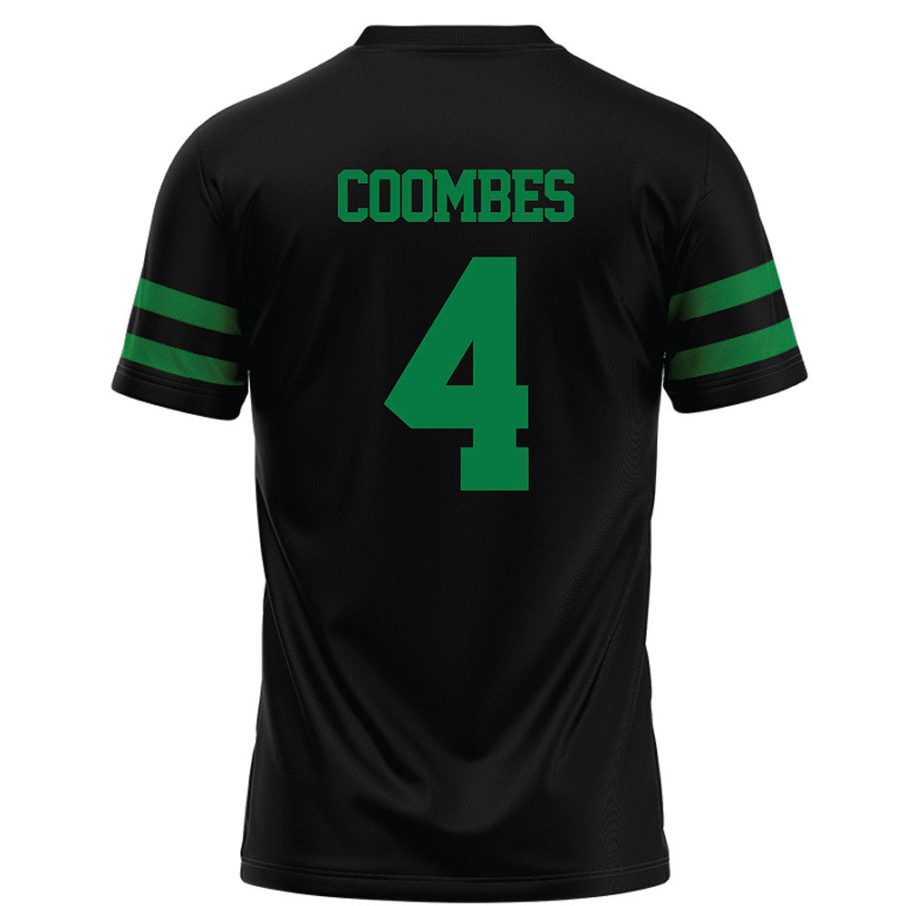 North Texas - NCAA Football : CJ Coombes - Black Football Jersey-1