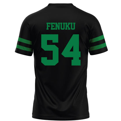 North Texas - NCAA Football : Henry Fenuku - Black Football Jersey-1