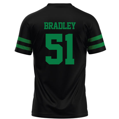 North Texas - NCAA Football : Keelene Bradley - Black Football Jersey-1