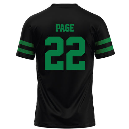 North Texas - NCAA Football : Colin Page - Black Football Jersey-1