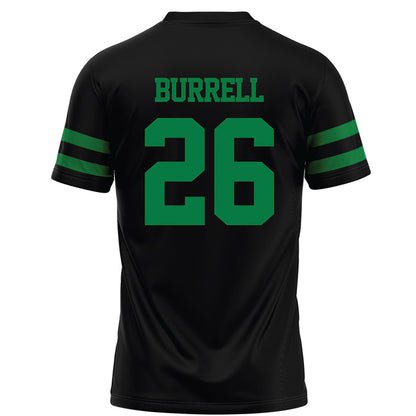 North Texas - NCAA Football : Smaje Burrell - Black Football Jersey-1