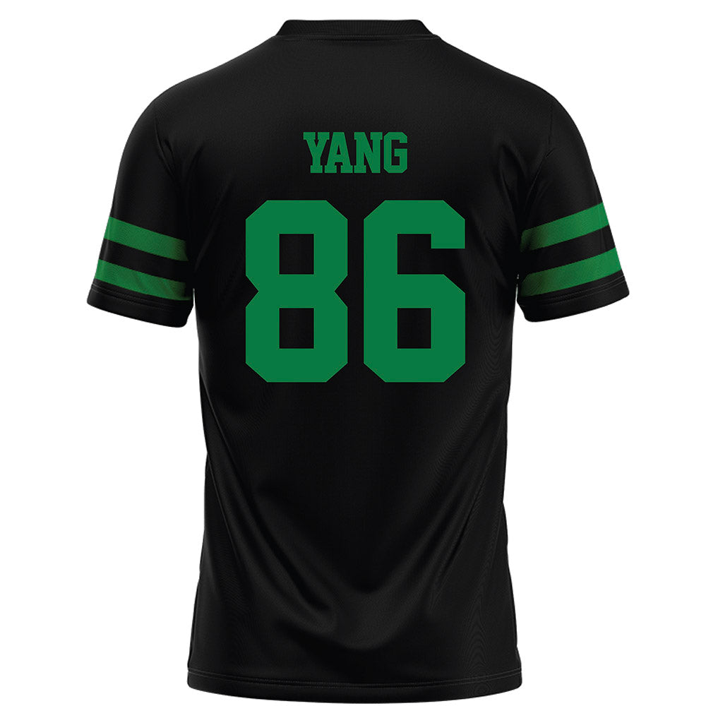 North Texas - NCAA Football : Zach Yang - Black Football Jersey-1