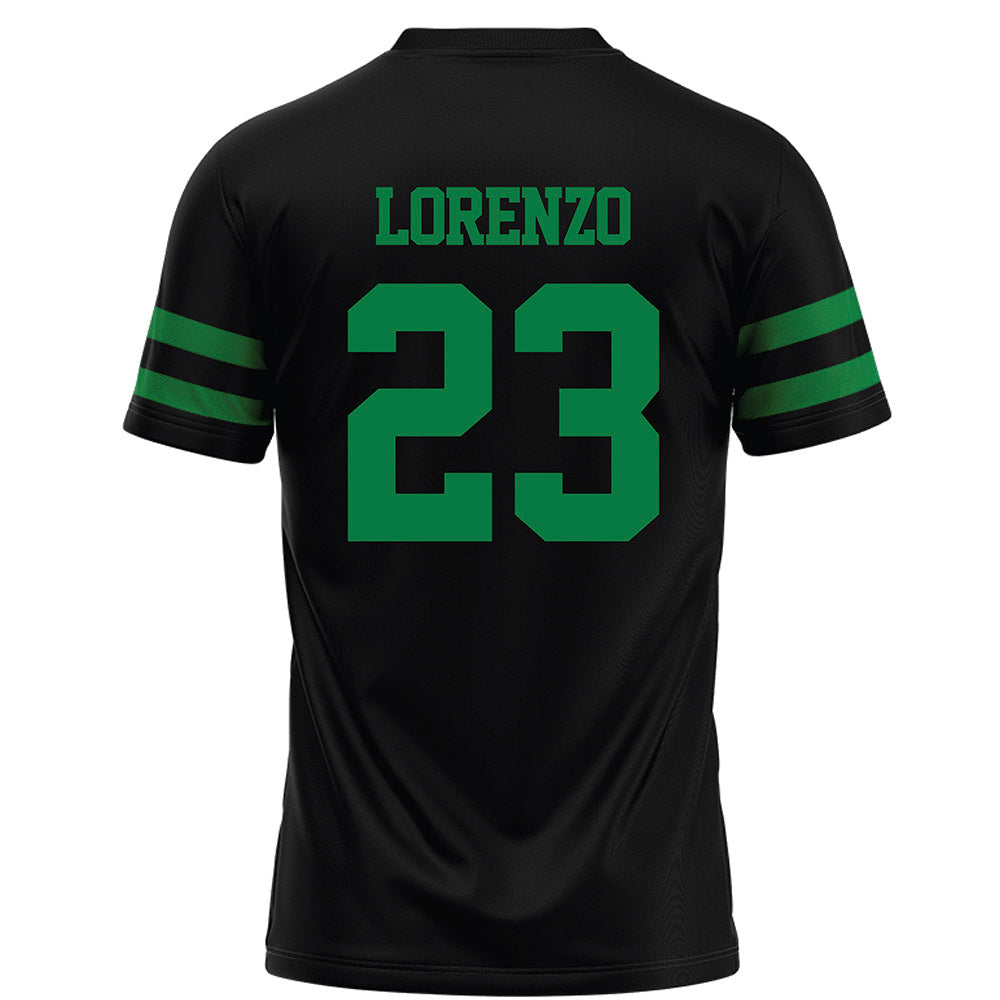 North Texas - NCAA Football : Christian Lorenzo - Black Football Jersey-1