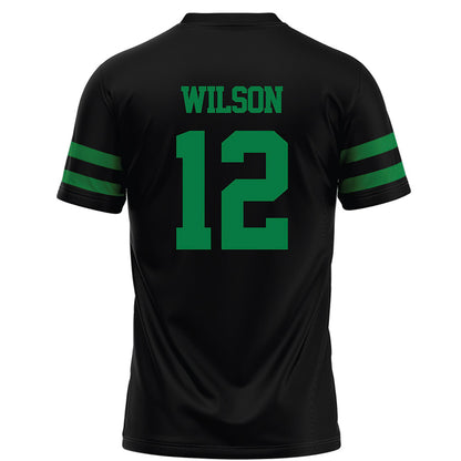 North Texas - NCAA Football : Tyson Wilson - Black Football Jersey-1