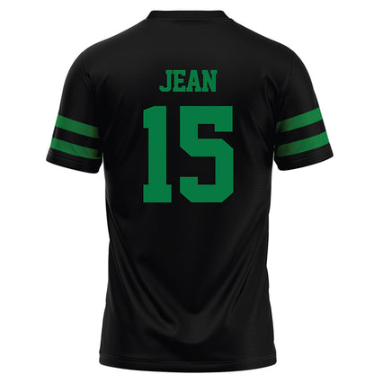 North Texas - NCAA Football : Andy Jean - Black Football Jersey-1
