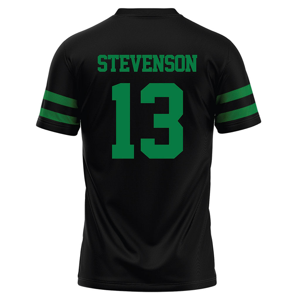 North Texas - NCAA Football : Justin Stevenson - Black Football Jersey-1