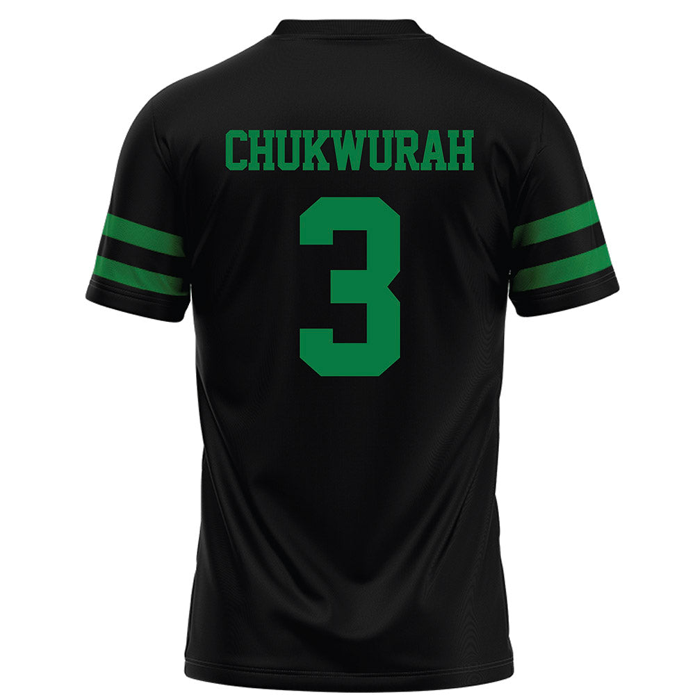 North Texas - NCAA Football : TJ Chukwurah - Black Football Jersey-1