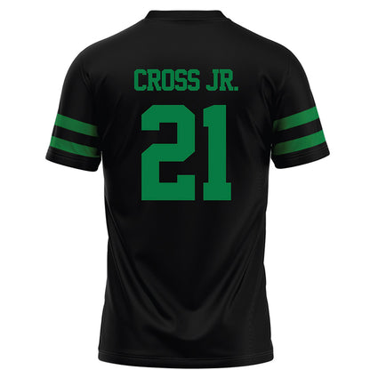 North Texas - NCAA Football : Jason Cross Jr. - Black Football Jersey-1