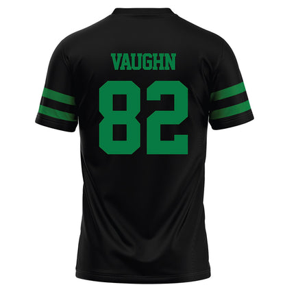 North Texas - NCAA Football : Connor Vaughn - Black Football Jersey-1