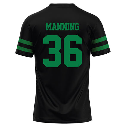 North Texas - NCAA Football : Jaden Manning - Black Football Jersey-1