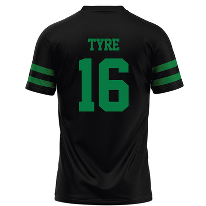 North Texas - NCAA Football : James Tyre - Black Football Jersey-1