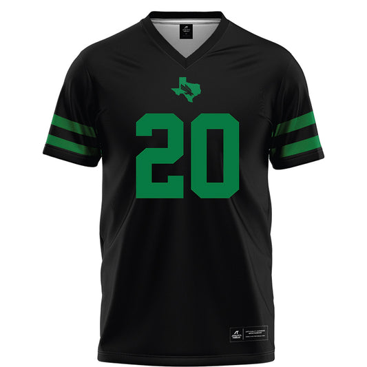 North Texas - NCAA Football : Bryce Garza - Black Football Jersey-0