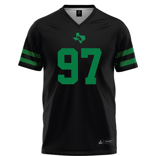 North Texas - NCAA Football : Demetrie Morgan - Black Football Jersey-0