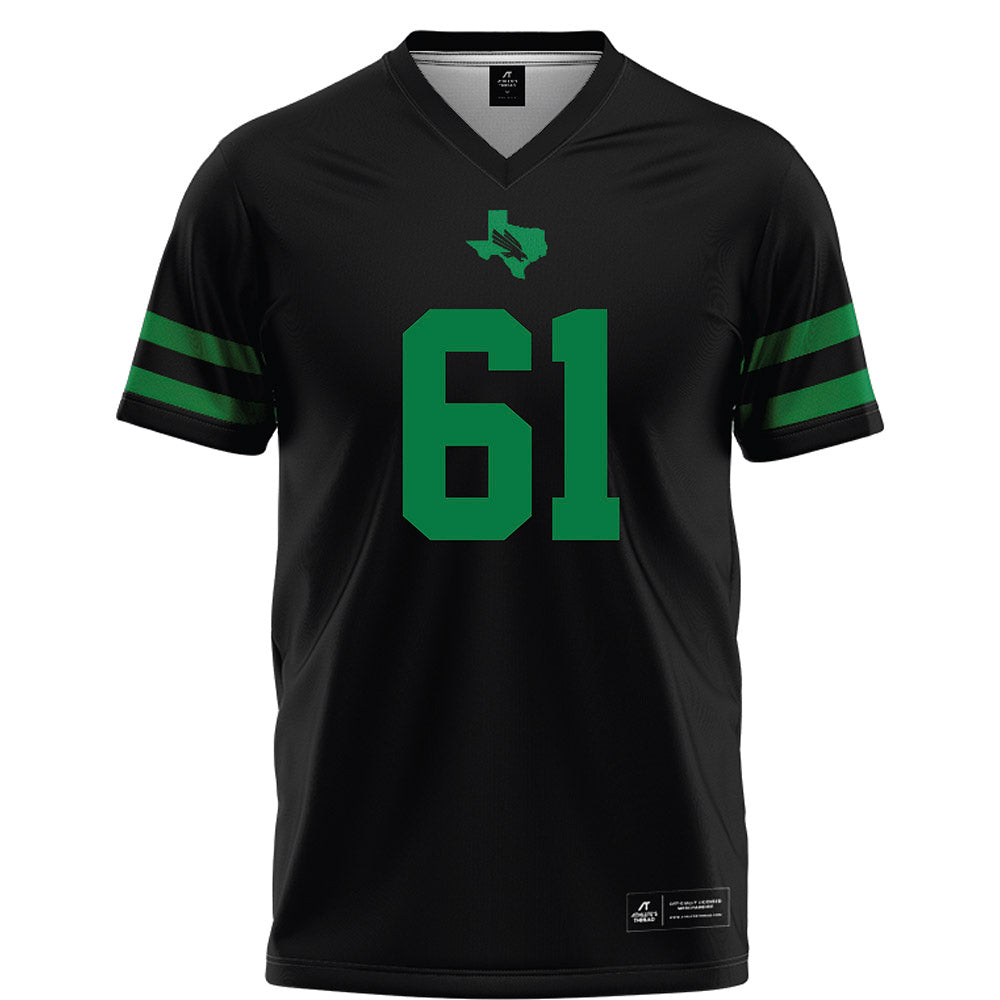 North Texas - NCAA Football : Drew Cunningham - Black Football Jersey-0