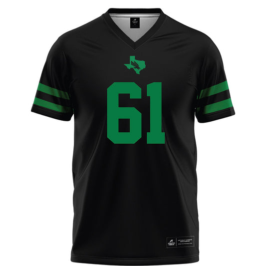 North Texas - NCAA Football : Drew Cunningham - Black Football Jersey-0