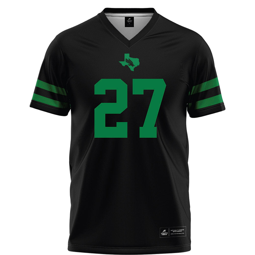 North Texas - NCAA Football : Julian Knox - Black Football Jersey-0