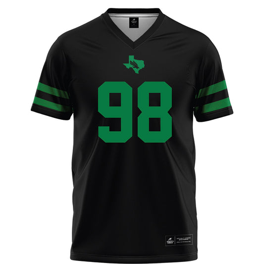 North Texas - NCAA Football : Curlee Thomas IV - Black Football Jersey-0