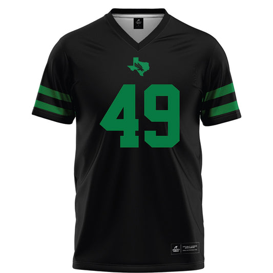 North Texas - NCAA Football : Brodie Scoggins - Black Football Jersey-0