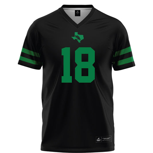 North Texas - NCAA Football : Lathon Latiolais - Black Football Jersey-0