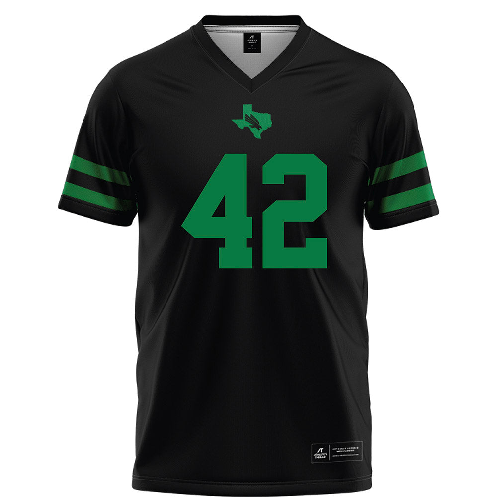 North Texas - NCAA Football : Brayden Knox - Black Football Jersey-0