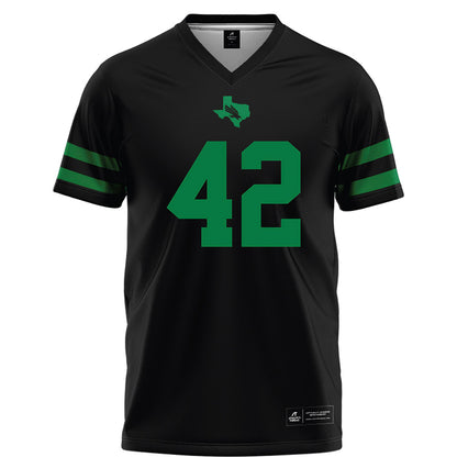 North Texas - NCAA Football : Brayden Knox - Black Football Jersey-0