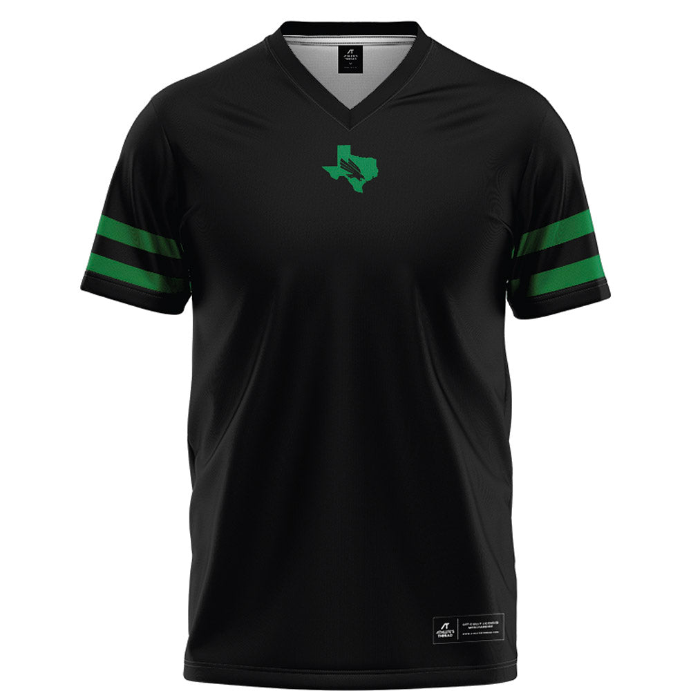 North Texas - NCAA Football : Luke Crudgington - Black Football Jersey-0