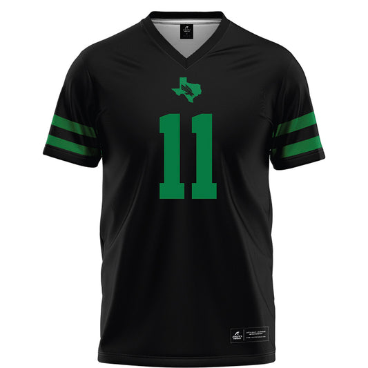 North Texas - NCAA Football : Steven Curtis - Black Football Jersey-0