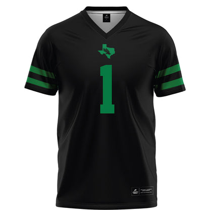 North Texas - NCAA Football : Keshawn Davila - Black Football Jersey-0