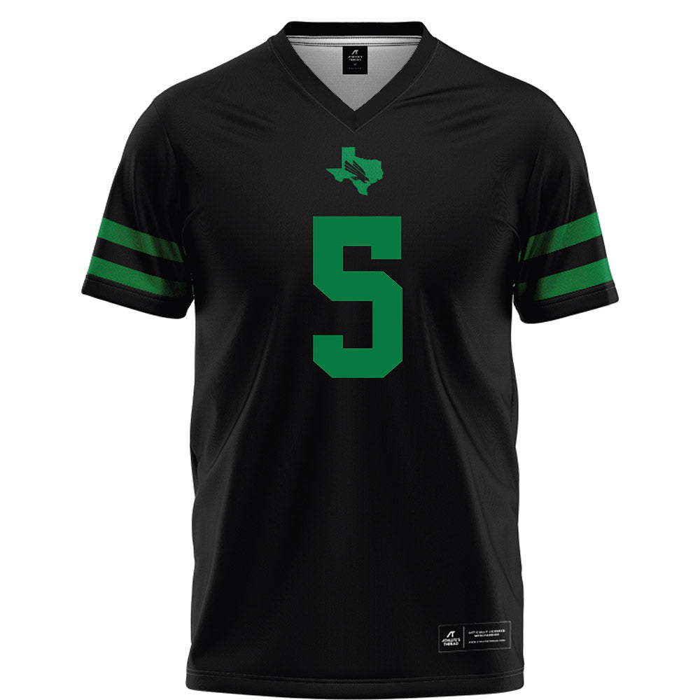 North Texas - NCAA Football : Chase Canada - Black Football Jersey-0