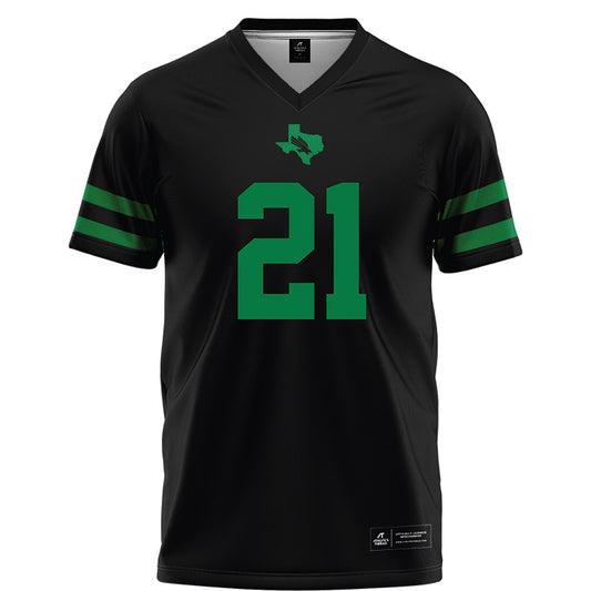 North Texas - NCAA Football : Jason Cross Jr. - Black Football Jersey-0