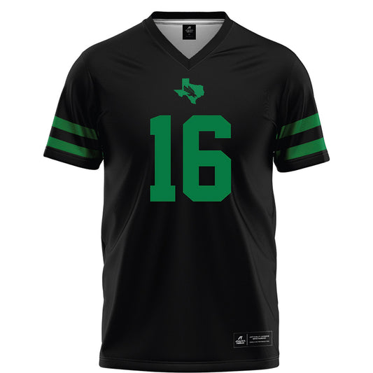 North Texas - NCAA Football : James Tyre - Black Football Jersey-0