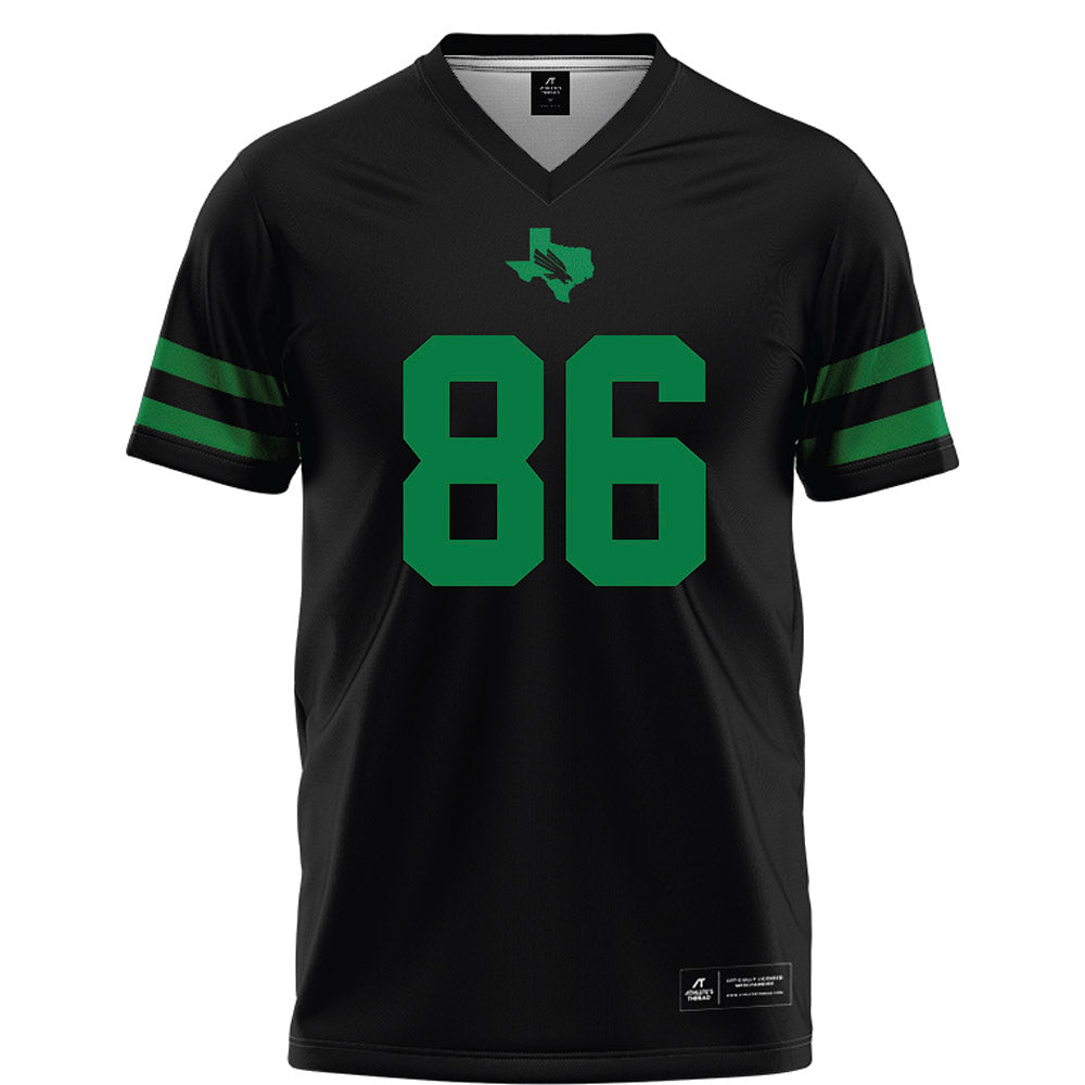 North Texas - NCAA Football : Zach Yang - Black Football Jersey-0
