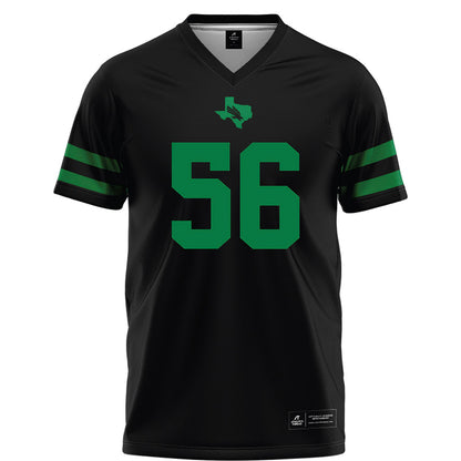 North Texas - NCAA Football : Austin Odette - Black Football Jersey-0