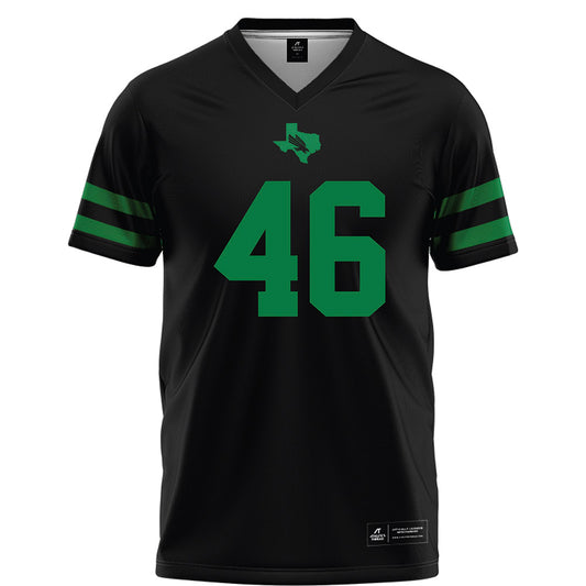 North Texas - NCAA Football : Miguel Arenas - Black Football Jersey-0