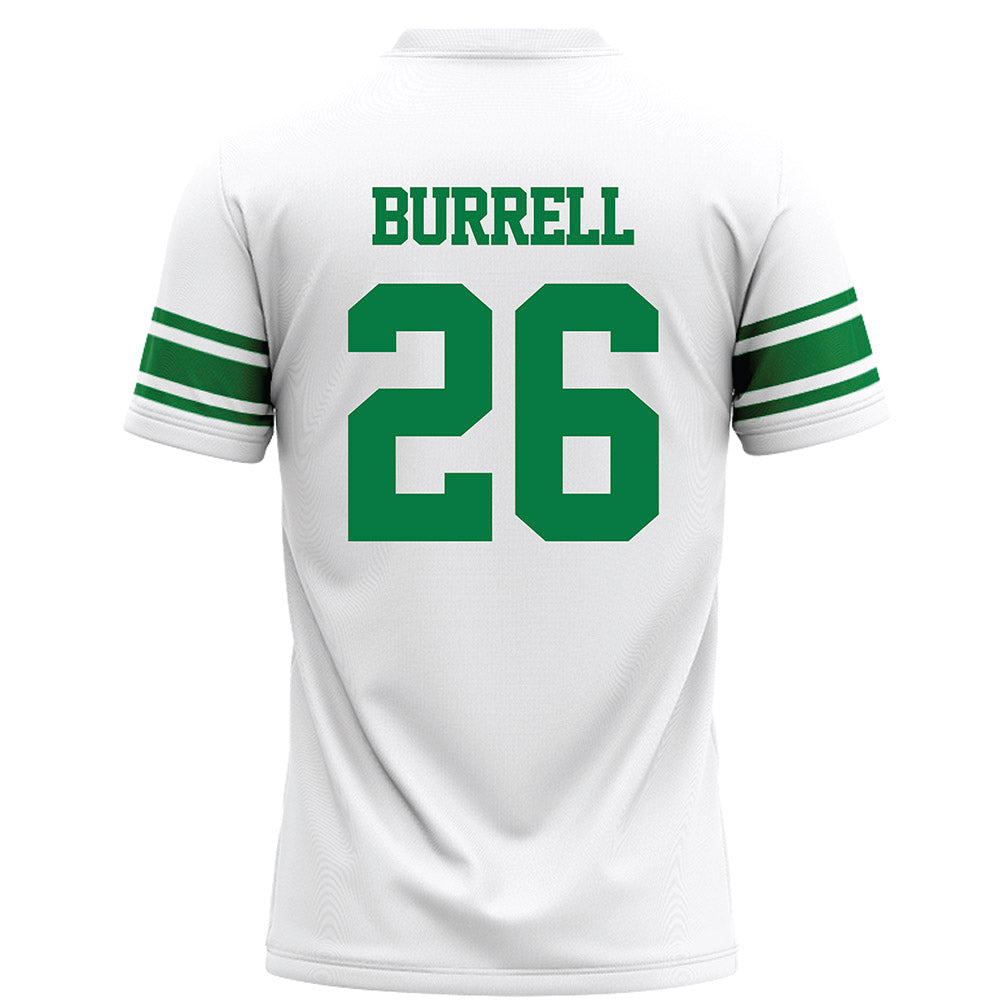 North Texas - NCAA Football : Smaje Burrell - White Football Jersey-1