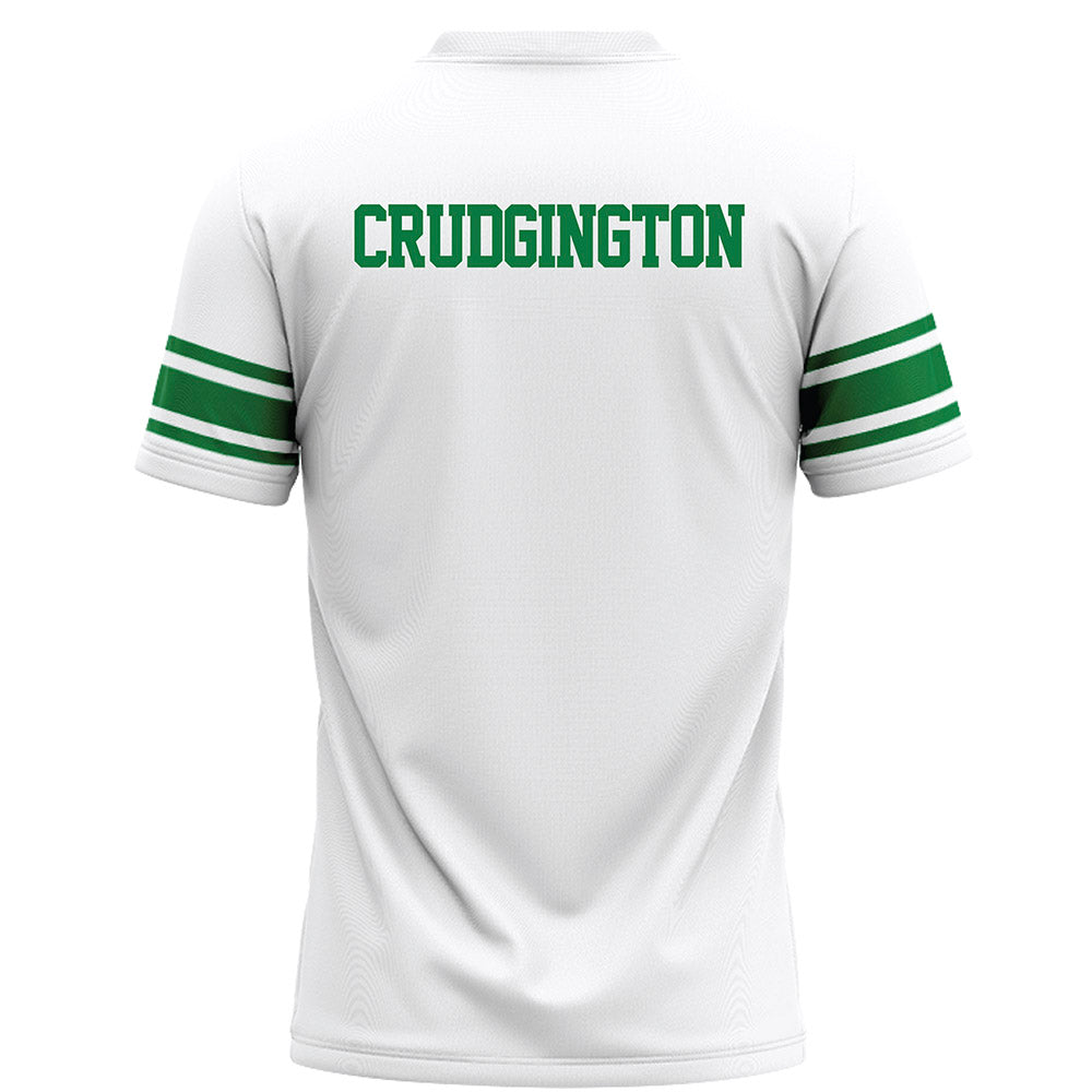 North Texas - NCAA Football : Luke Crudgington - White Football Jersey-1