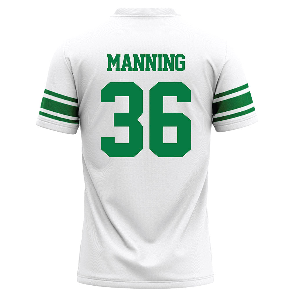 North Texas - NCAA Football : Jaden Manning - White Football Jersey-1