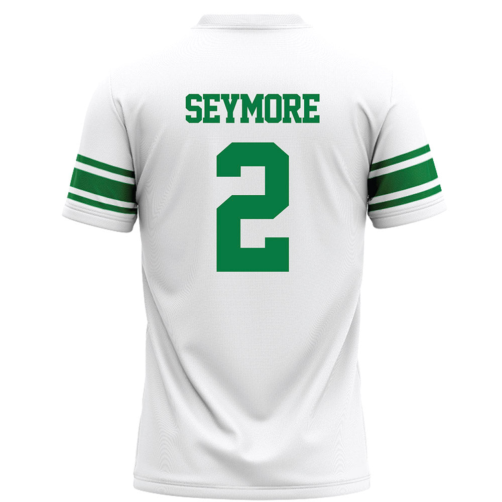 North Texas - NCAA Football : Taye Seymore - White Football Jersey-1