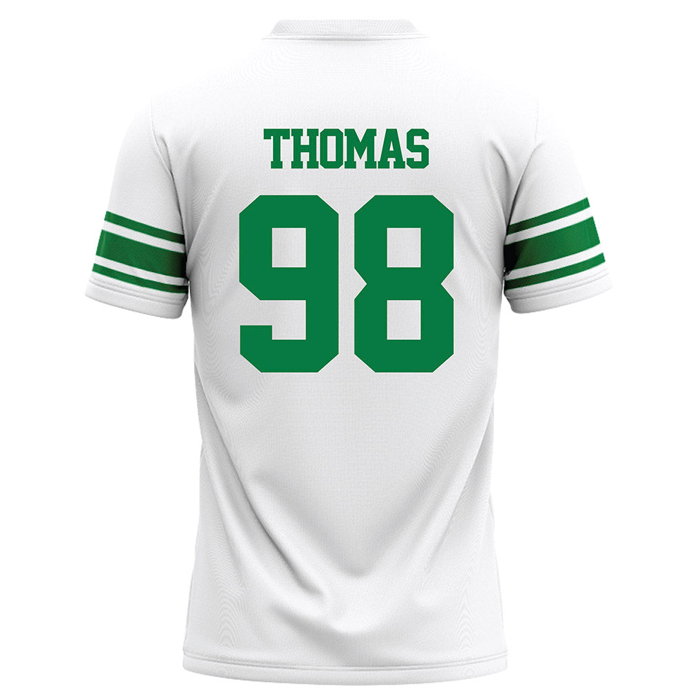 North Texas - NCAA Football : Curlee Thomas - White Football Jersey-1